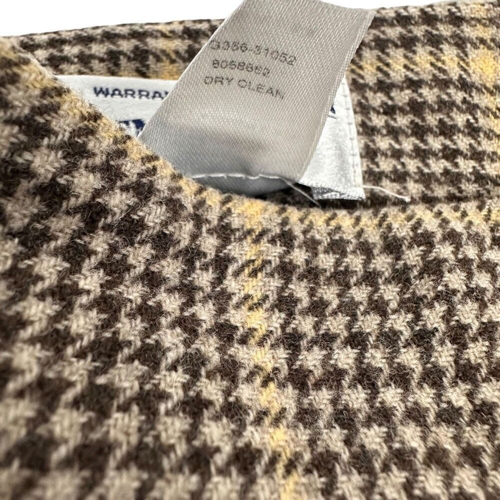 Pendleton Virgin Wool Houndstooth Plaid Skirt Siz… - image 5